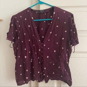 Madewell Cropped Blouse